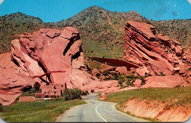 Colorado Denver Mountain Parks Scene In The Park Of The Red Rocks