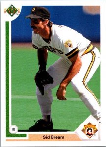 1991 Upper Deck Baseball Card Sid Bream Pittsburgh Pirates sk20692