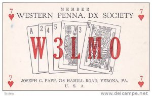 W3LM0, Member Western Penna. Dx Society,  60s