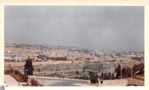 View from hotel of city 1 mile away JerUSA lem Jordan Non Postcard Backing 