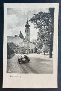 Mint Germany Real Picture Postcard Vienna Grinzing Motorcycle WW2