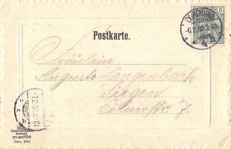 Dortmund North Rhine-Westphalia Germany postal admin bldg antique pc Z16188