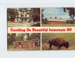 Postcard Traveling On Beautiful Interstate 80, North Platte, Nebraska