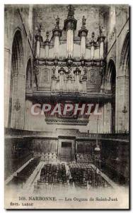 Old Postcard Narbonne Saint Just Organs