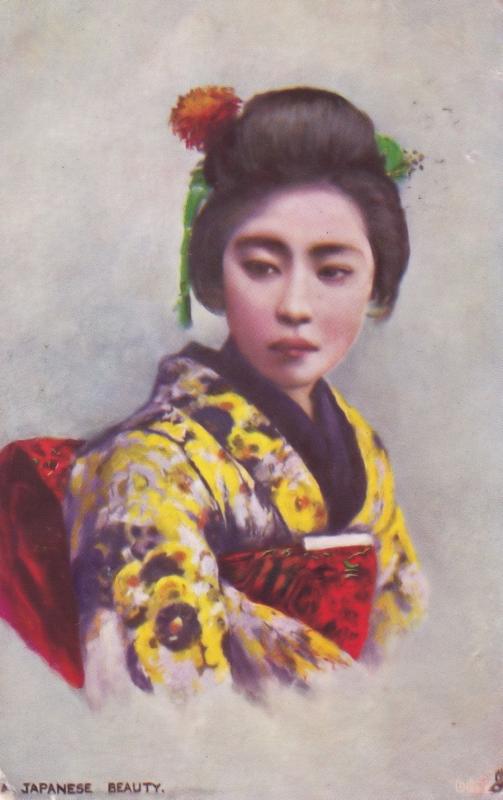 A Japanese Beauty Tucks Oilette Japan Postcard