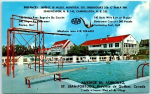 Postcard - Hostel of Faubourg - Saint-Jean-Port-Joli, Québec, Canada