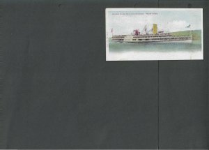 Ca 1906 Post Card NY Hudson River Day Line Steamer UDB