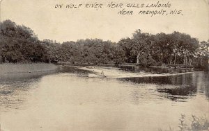 On Wolf River Gills Landing - Fremont, Wisconsin WI Postcard