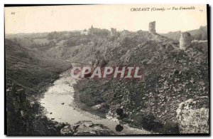 Creuse Crozant Postcard View of Old & # 39ensemble