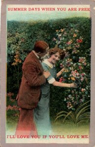 Romance - Summer days when you are free, I'll love you if you'll love me - 1915