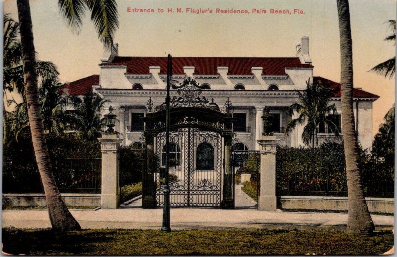 Florida Palm Beach H M Flagler's Residence Entrance