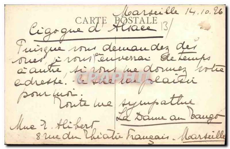 Old Postcard Marseille Parc Borely