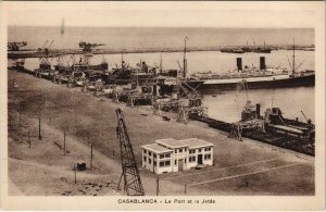 CPA AK MAROC CASABLANCA - Le Port et ia jetée (118071)