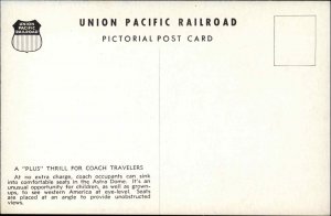 UP Union Pacific RR Railroad Astra Dome Interior c1950s Postcard