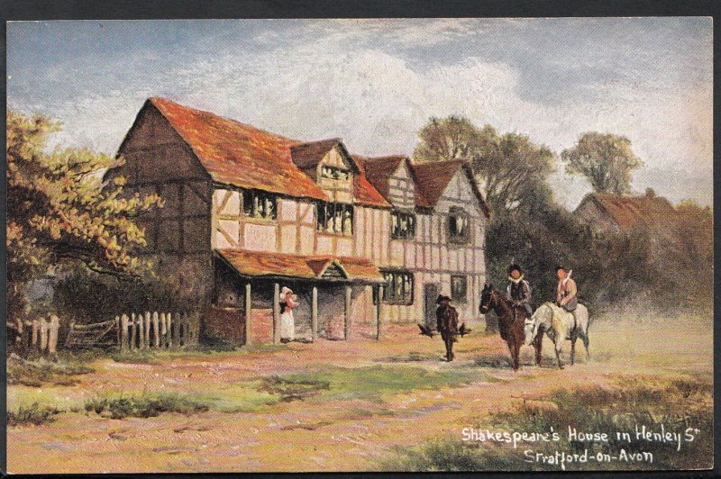 Warwickshire Postcard-Shakespeare's House In Henley St, Stratford-On-Avon RS691