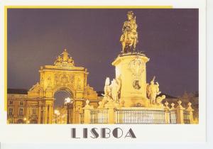 Postal 045355 : Lisboa. Estatua D. Jose I e Arco da rua Augusta