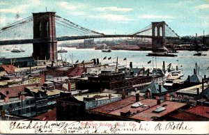 New York City The Brooklyn Bridge 1906