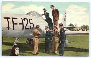 Postcard TX San Antonio Lackland Air Force Base Students Preflight School R55