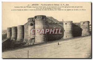 Angers Old Postcard view of the castle & # 39ensemble