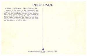 Pennsylvania Gettysburg Alabama Memorial