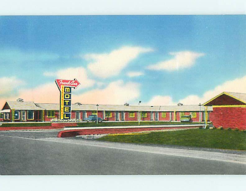 Unused 1950's OLD CARS & FRANK-ANN MOTEL Huntsville Alabama AL s3771