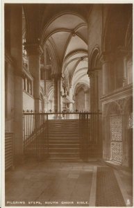 Kent Postcard - Canterbury Cathedral - Pilgrims Steps - South Choir Aisle ZZ1368