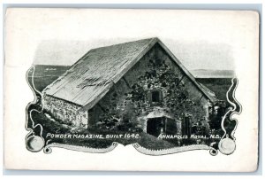 1909 Powder Magazine Annapolis Royal Nova Scotia Canada Antique Postcard