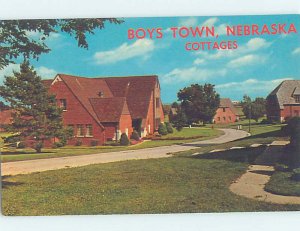 Chrome BUILDINGS SCENE Boys Town - Near Omaha Nebraska NE AH3684