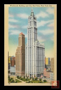 Woolworth Building and City Hall Park, NYC