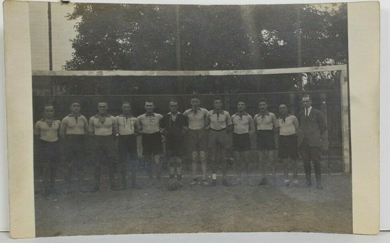 Rppc Germany Handball Team Mannschaft 1925 Real Photo Postcard P12