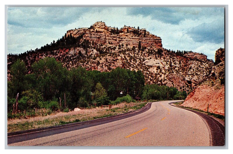 Vintage Postcard WY Big Horn Mountains Ten Sleep Canyon Wyoming U.S. Highway 16 