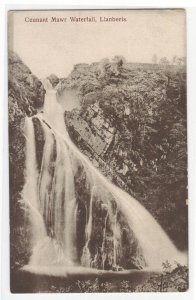 Ceunant Mawr Waterfall Llanberis Wales UK 1910s postcard