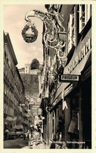 Austria Salzburg Getreidegasse Vintage RPPC 07.38