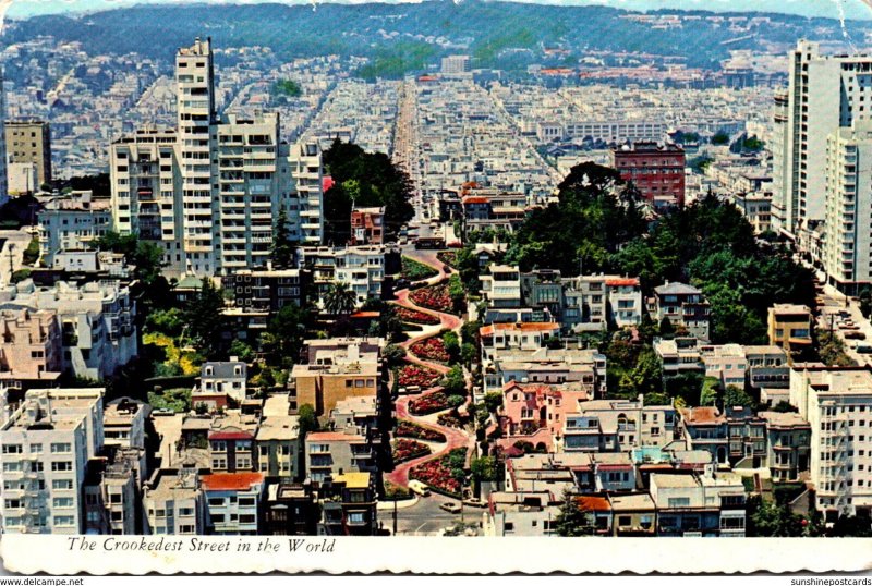 California San Francisco Lombard Street The Crookedest Street In The World