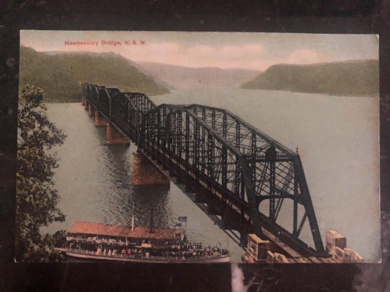 Mint Australia  RPPC Real Picture Postcard NSW Hawkesbury Bridge