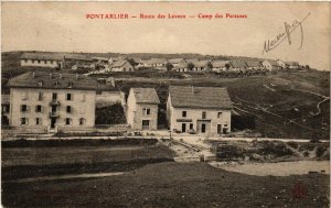 CPA PONTARLIER - Route des Lavaux - Camp des Pareuses (486596)