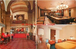 8 Postcards, Chicago Illinois, Hotel Interior & Exterior Views