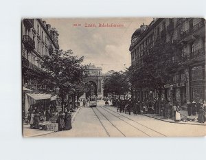 Postcard Bahnhofstrasse Zürich Switzerland