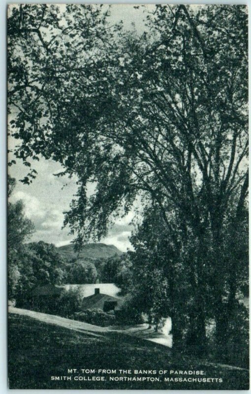 Postcard Mt. Tom from the Banks of Paradise, Smith College, Northampton, MA