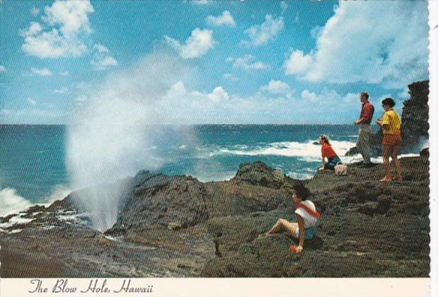 Hawaii Oahu The Blow Hole On The South Shore Line