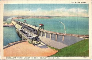 Postcard DAM SCENE Jefferson City Missouri MO AI0790