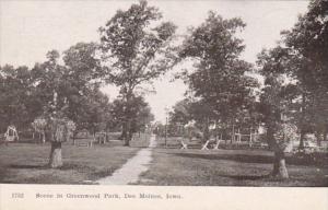 Iowa Des Moines Scene In Greenwood Park