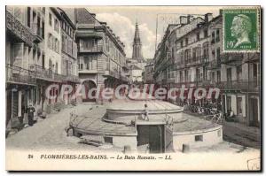 Old Postcard Plombieres Les Bains The Roman Bath