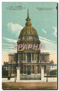 Old Postcard Paris Le Dome ds Invalides and the New Gardens