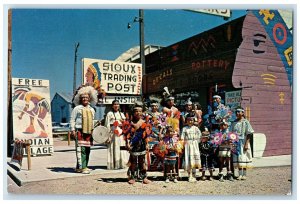 c1960 Sioux Trading Post Family Ogallala Nebraska NE Vintage Unposted Postcard