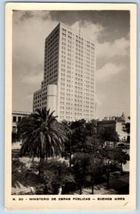 Buenos Aires Argentina Postcard Ministry of Public Works c1940's RPPC Photo