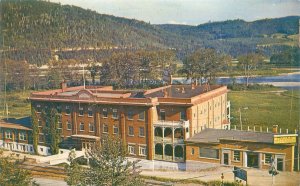 Quebec Canada Hotel Restigouche Matapedia Vintage Chrome Postcard