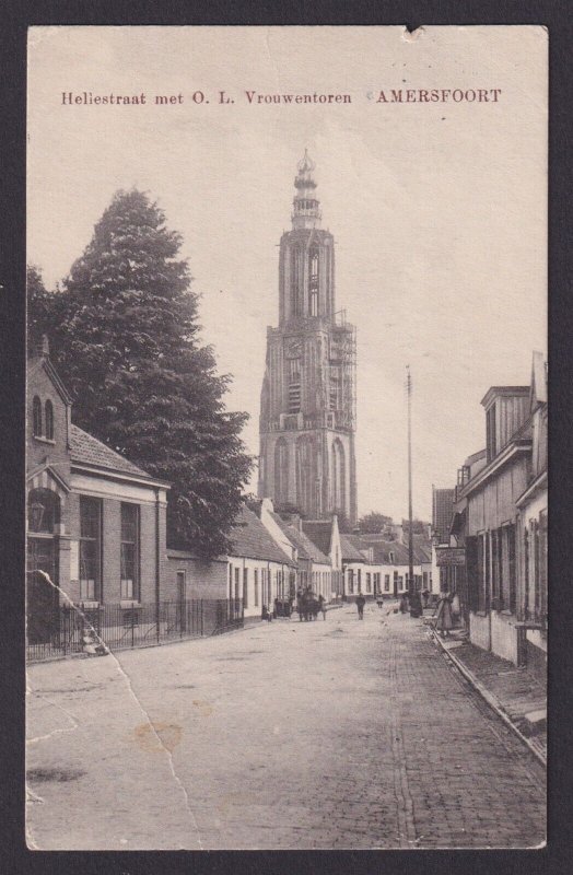 NETHERLANDS 1917, Vintage postcard, Amersfoort, Censored, Posted