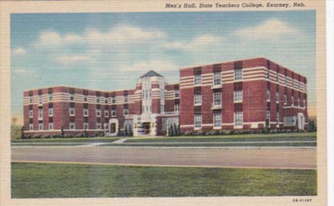 Nebraska Kearney Men's Hall State Teachers College 1948 Curteich