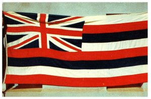 Hawaii State Flag Union Jack Stripes Nani Li'i Postcard